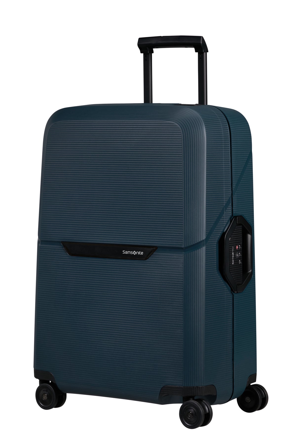 Walizka Samsonite Magnum Eco 69 cm – granatowy – widok z przodu pod kątem