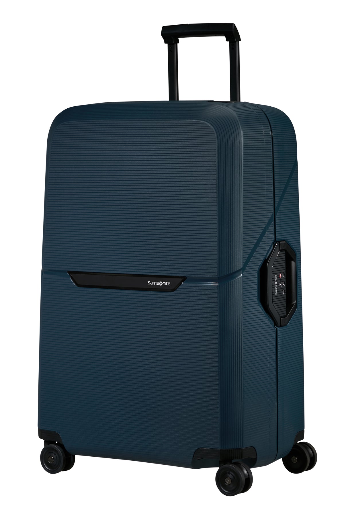 Walizka Samsonite Magnum Eco 75 cm – granatowy – widok z przodu pod kątem
