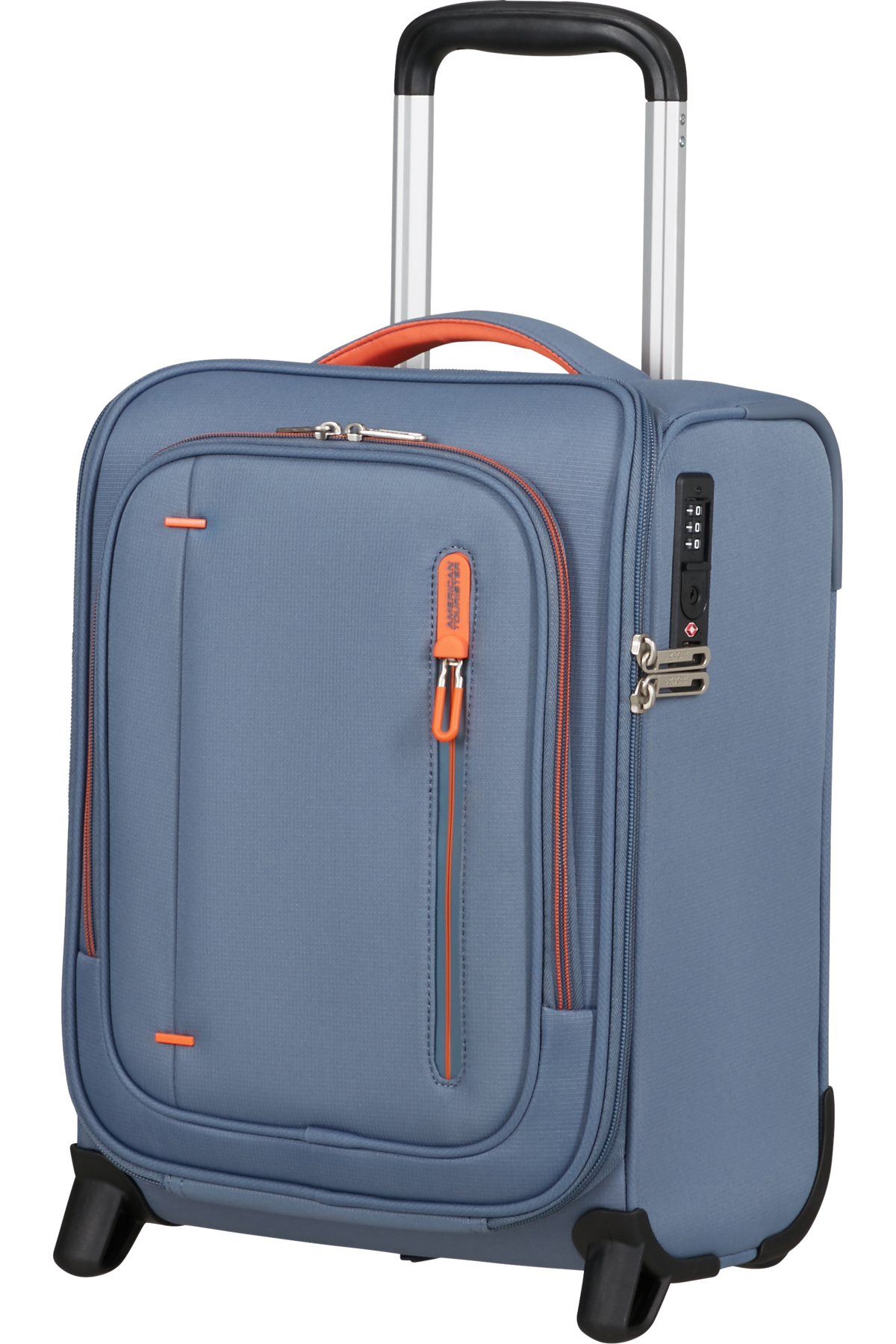 Walizka pod siedzenie American Tourister Cloudrider 40 cm Stone Blue – widok 3/4