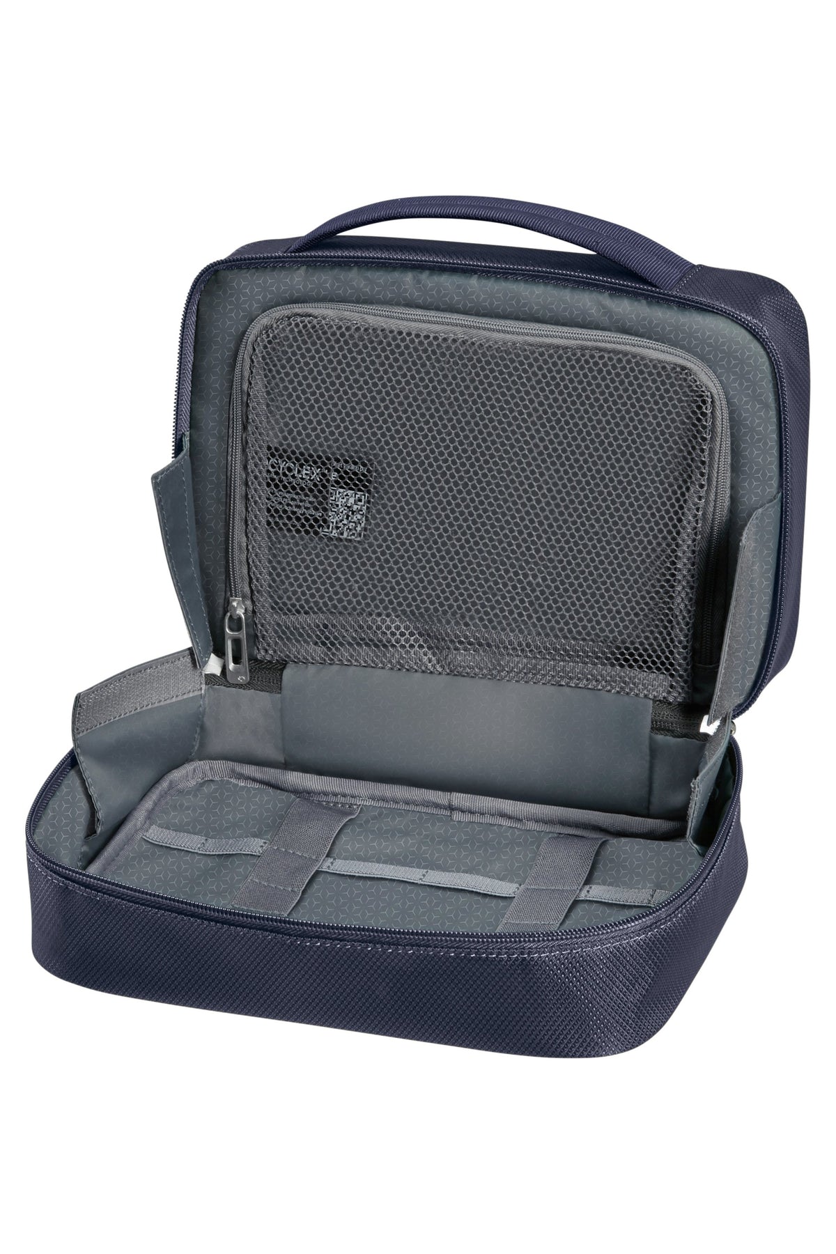 Kosmetyczka kuferek Samsonite Respark granatowa – wnętrze