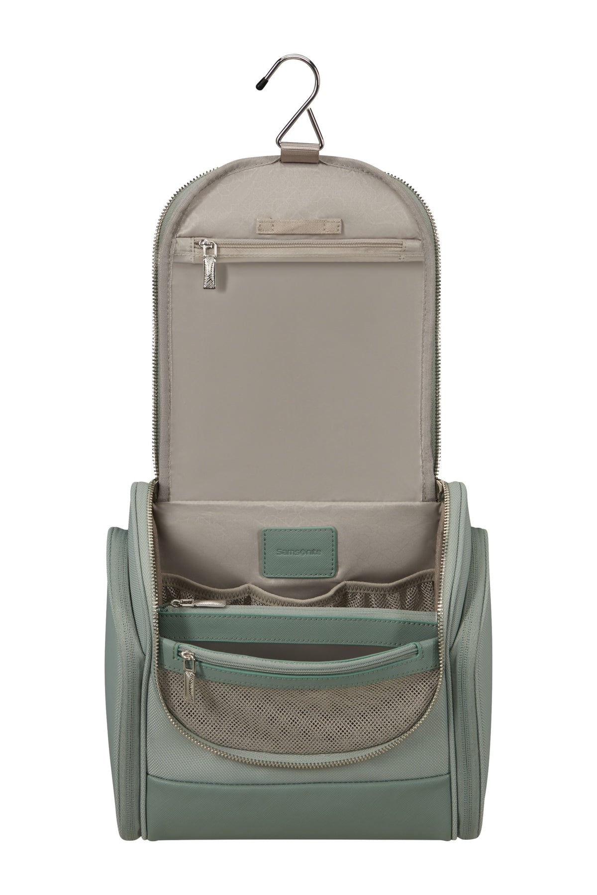Kosmetyczka zawieszana Samsonite Image zielona – wnętrze