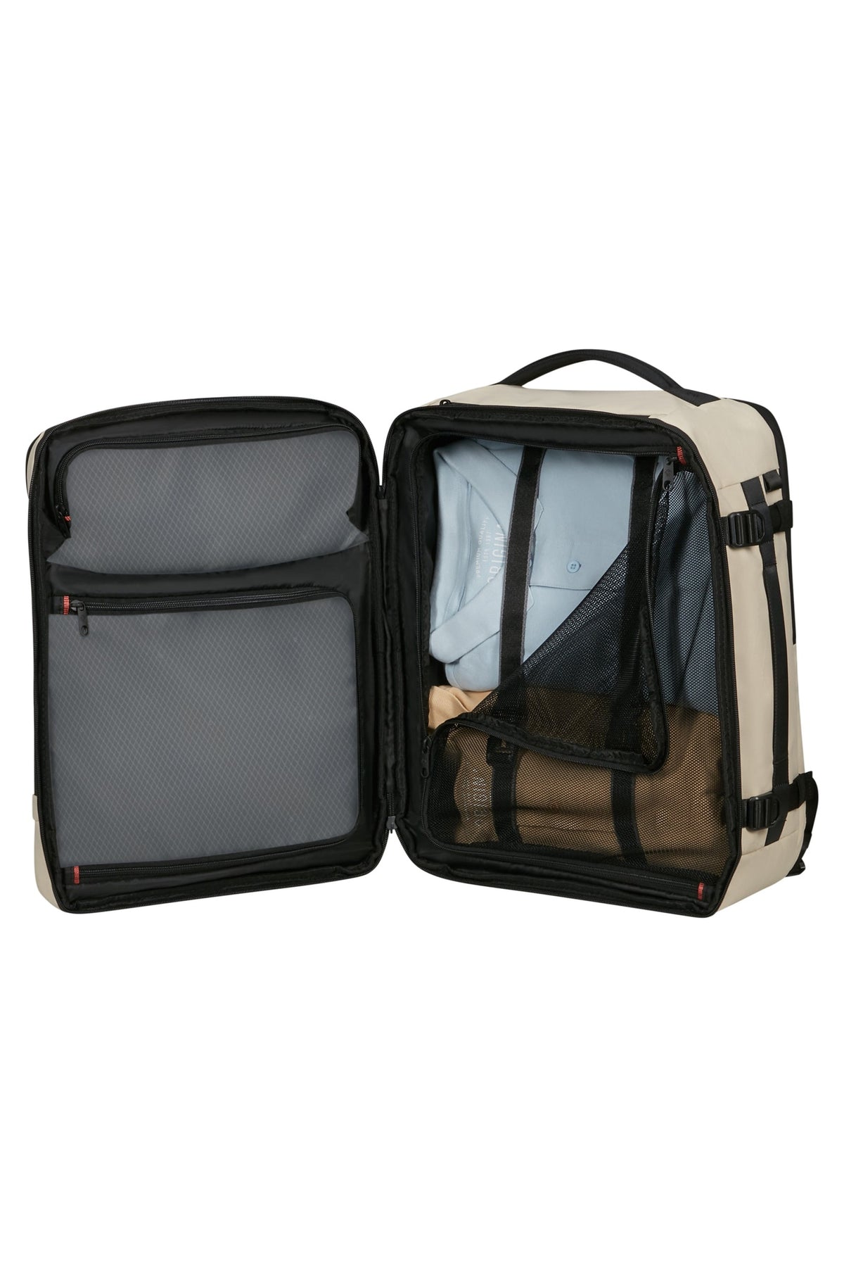 Plecak kabinowy Samsonite Cabin Pack M Sandstone – wnętrze