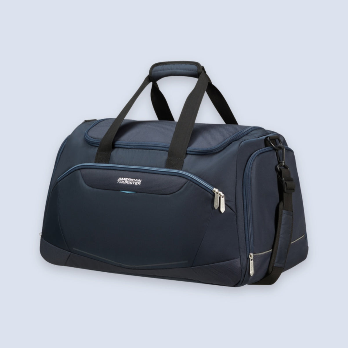 Torba podróżna SummerRide 53 l Navy – widok z przodu z paskiem