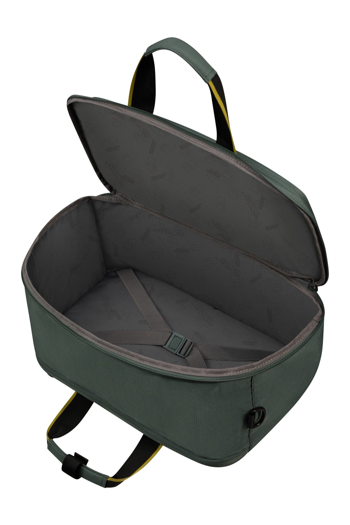 Torba kabinowa American Tourister Take2Cabin zielona – wnętrze