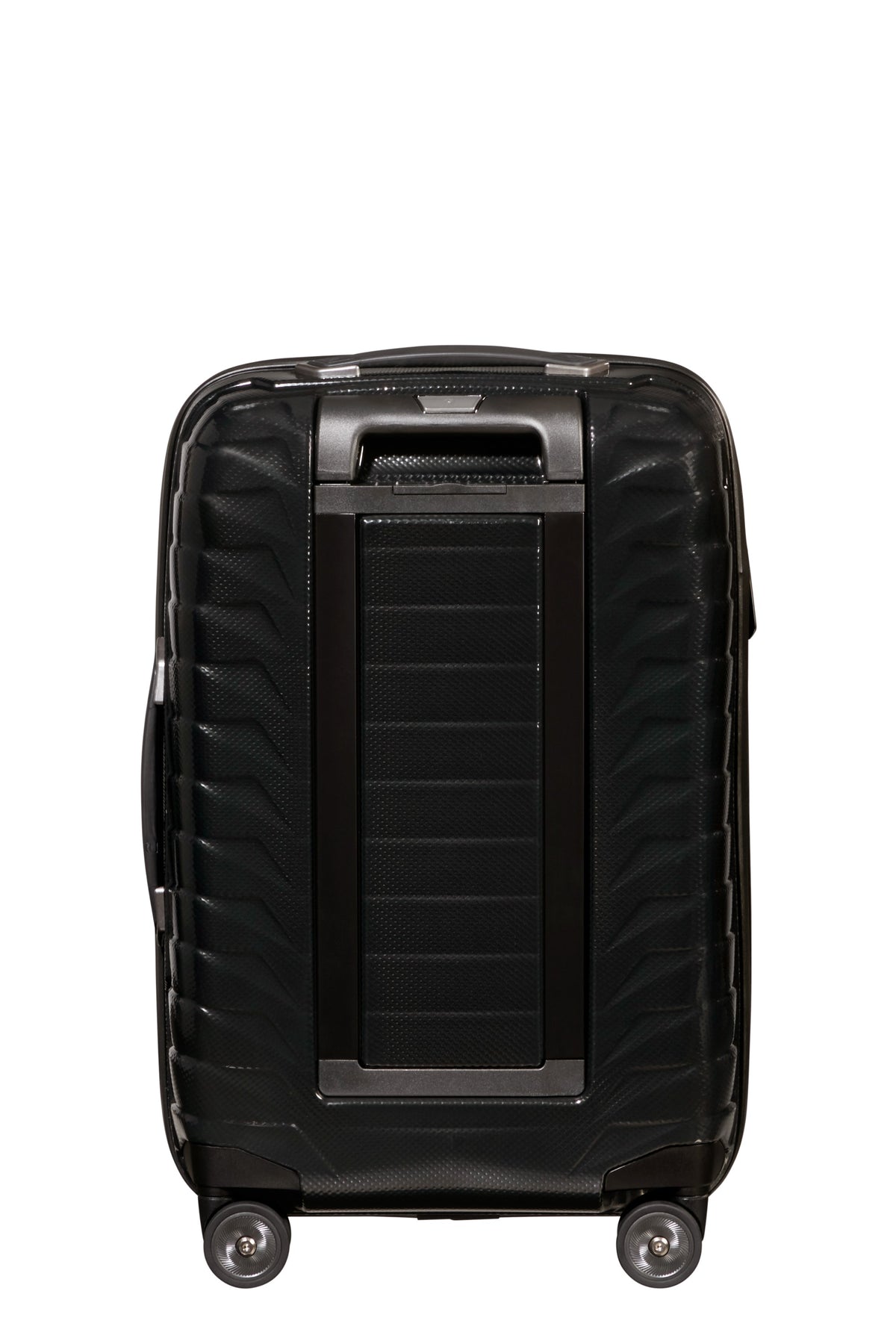 Walizka kabinowa Samsonite Proxis 55 cm powiększana z portem USB – czarna, tył
