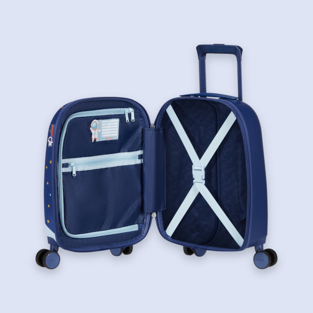 Dziecko z walizką kabinową American Tourister Wondertrips