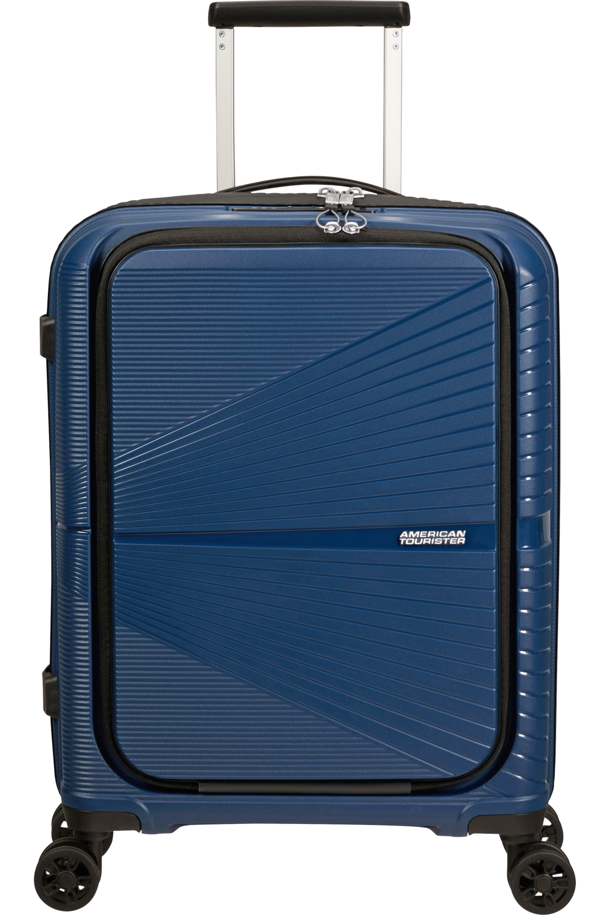 Walizka kabinowa American Tourister Airconic 55 cm z przednią kieszenią Midnight Navy