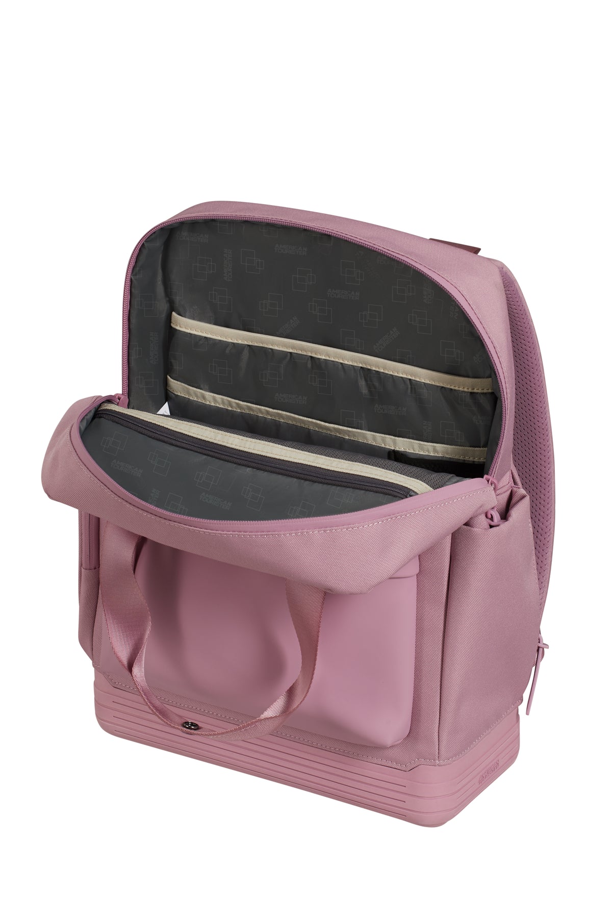 Plecak American Tourister Soulpack Lilas Pink – wnętrze