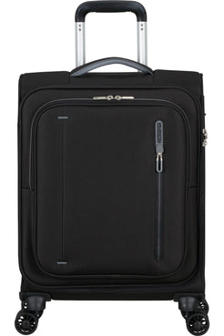 Walizka kabinowa American Tourister Cloudrider 55 cm czarna – widok 3/4