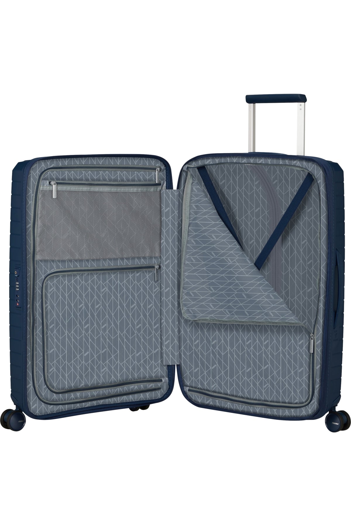 Walizka American Tourister FastForward 68 cm powiększana granatowy – wnętrze