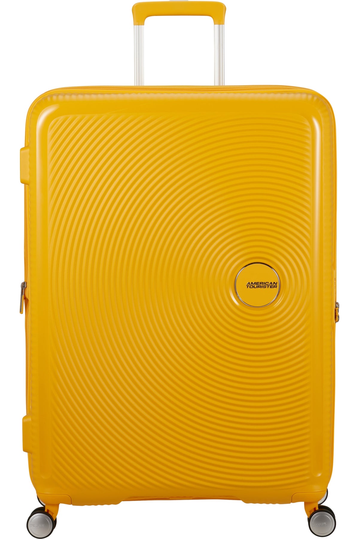 Walizka American Tourister Soundbox 80 cm Golden Yellow – widok 3/4