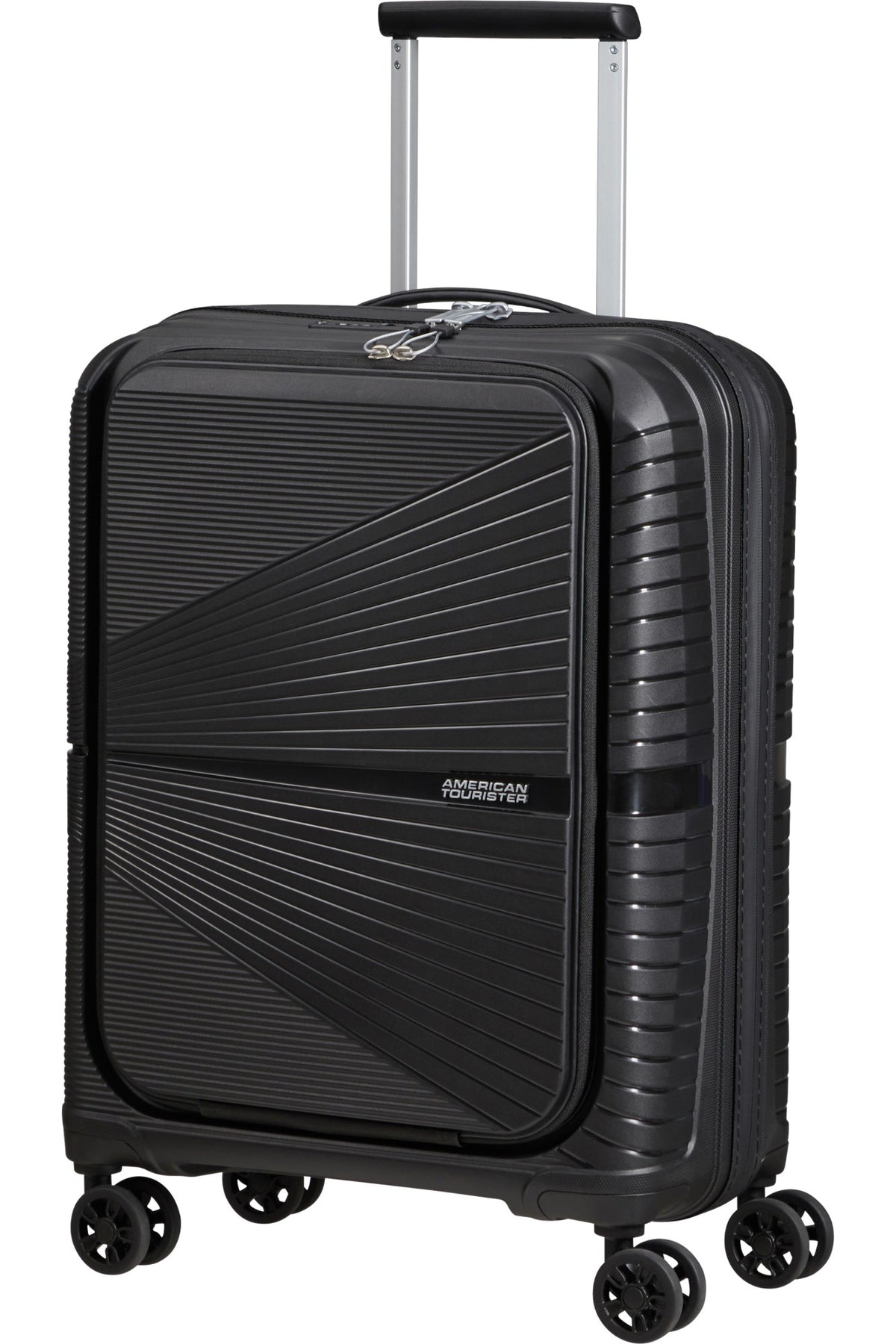 Walizka kabinowa American Tourister Airconic 55 cm z przednią kieszenią Onyx Black – zdjęcie 2