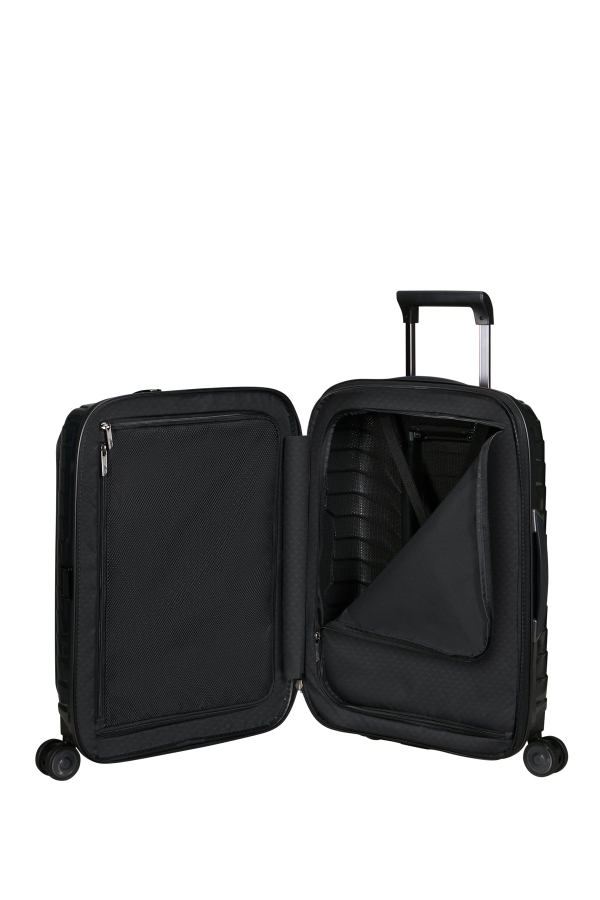 Walizka Samsonite Proxis 55 cm Easy Access Black – wnętrze