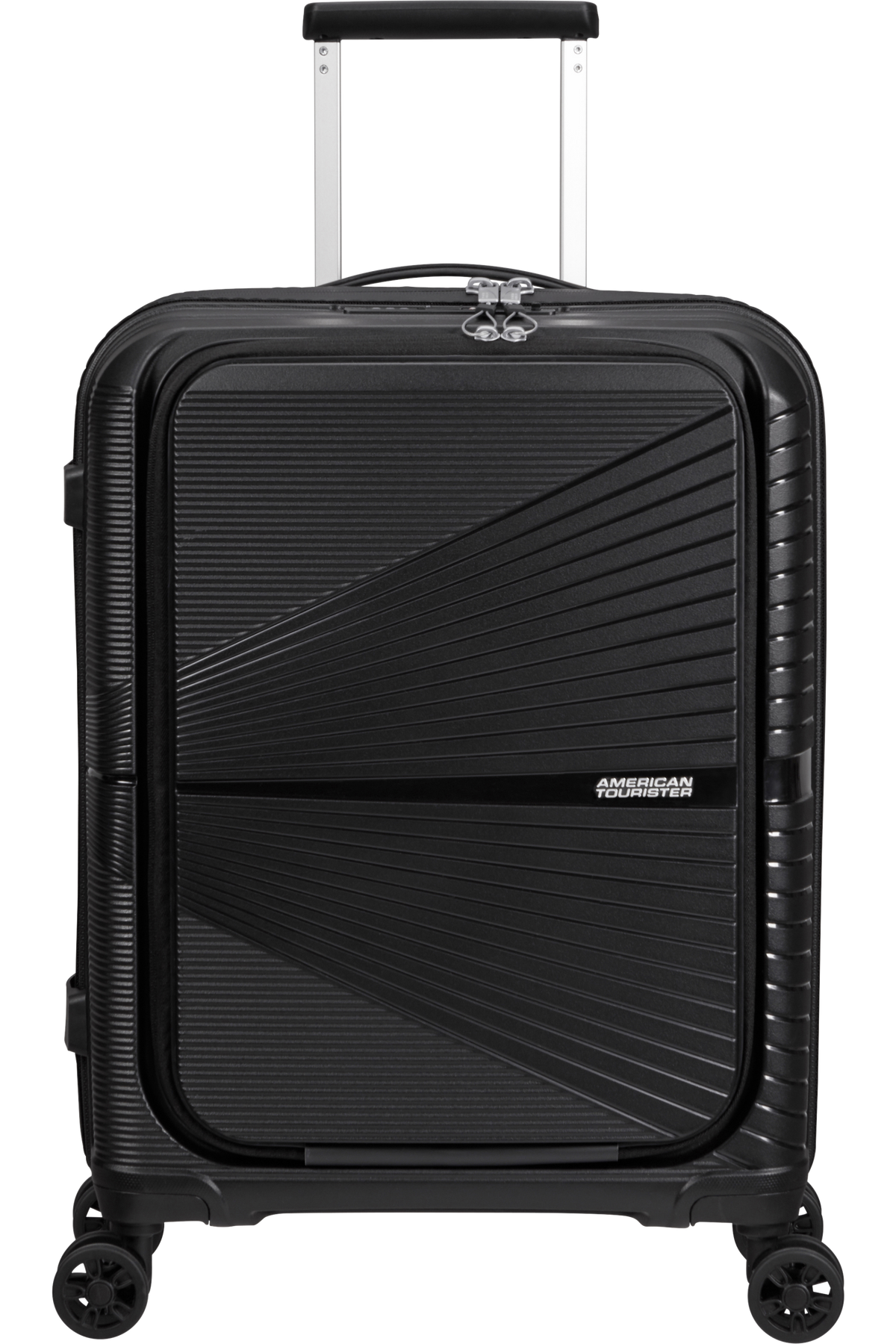 Walizka kabinowa American Tourister Airconic 55 cm z przednią kieszenią Onyx Black