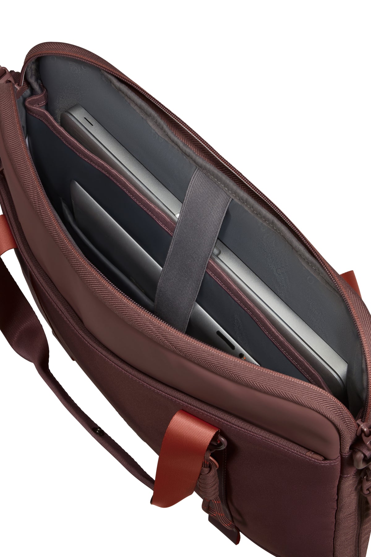 Torba na laptopa American Tourister Minima 15,6" Galactic Mauve – wnętrze