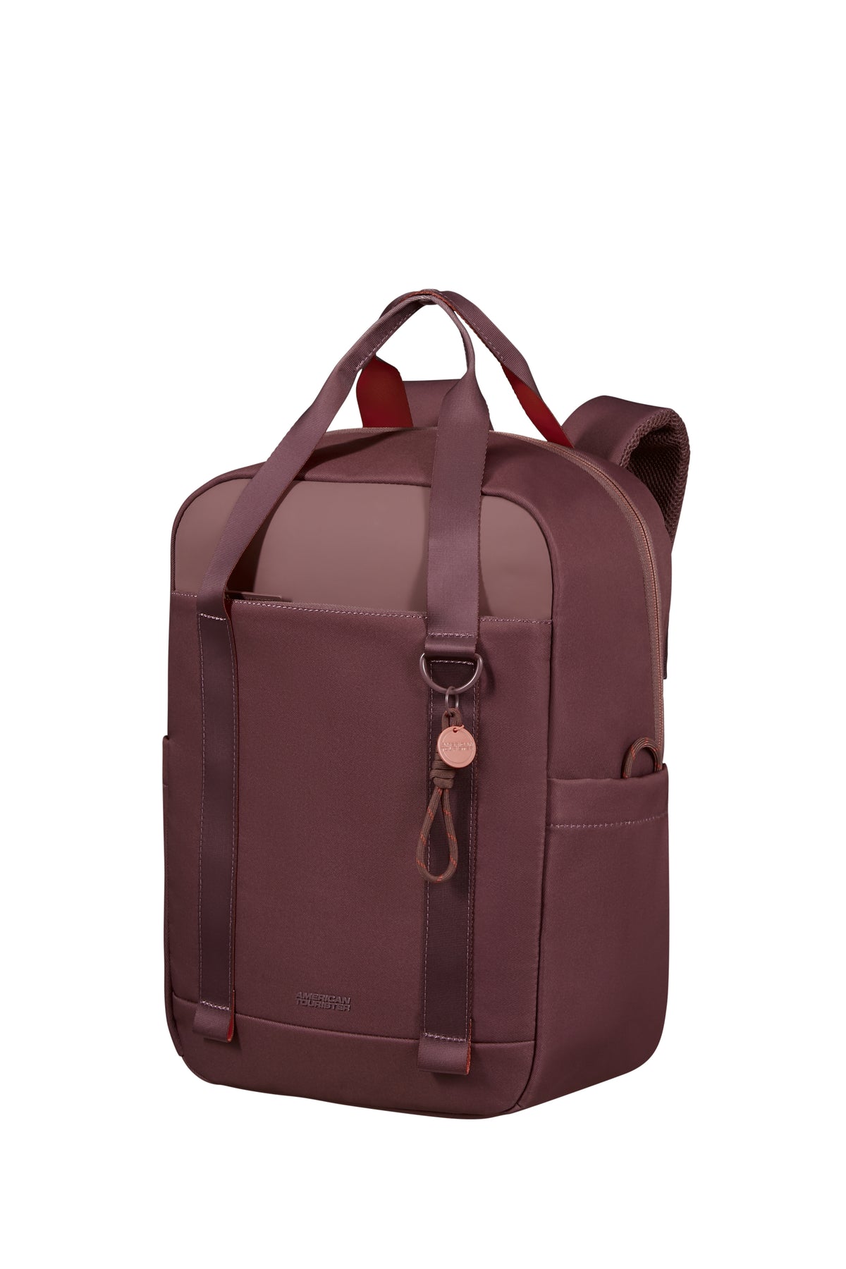 Plecak na laptopa American Tourister Minima M Galactic Mauve – widok 3/4