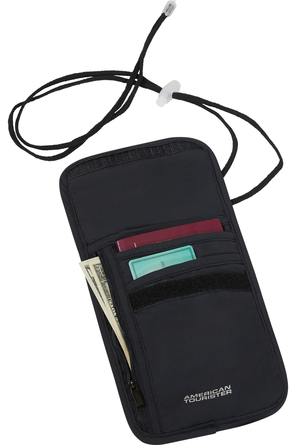 Saszetka na szyję z RFID American Tourister Black – zdjęcie 3