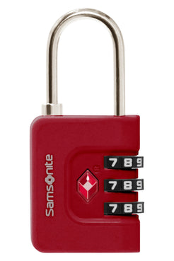 Kłódka szyfrowa 3-cyfrowa TSA Samsonite Red