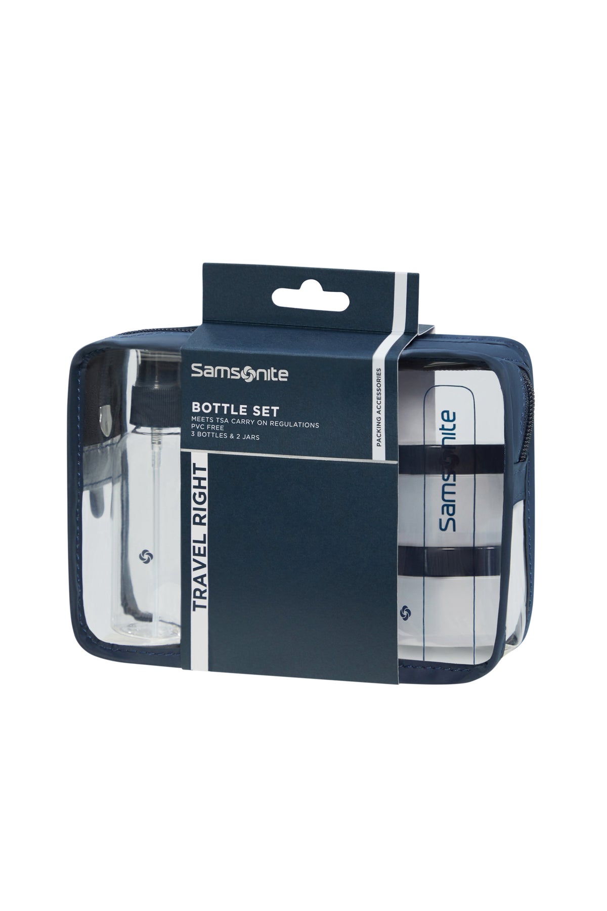Zestaw butelek podróżnych Samsonite Midnight Blue