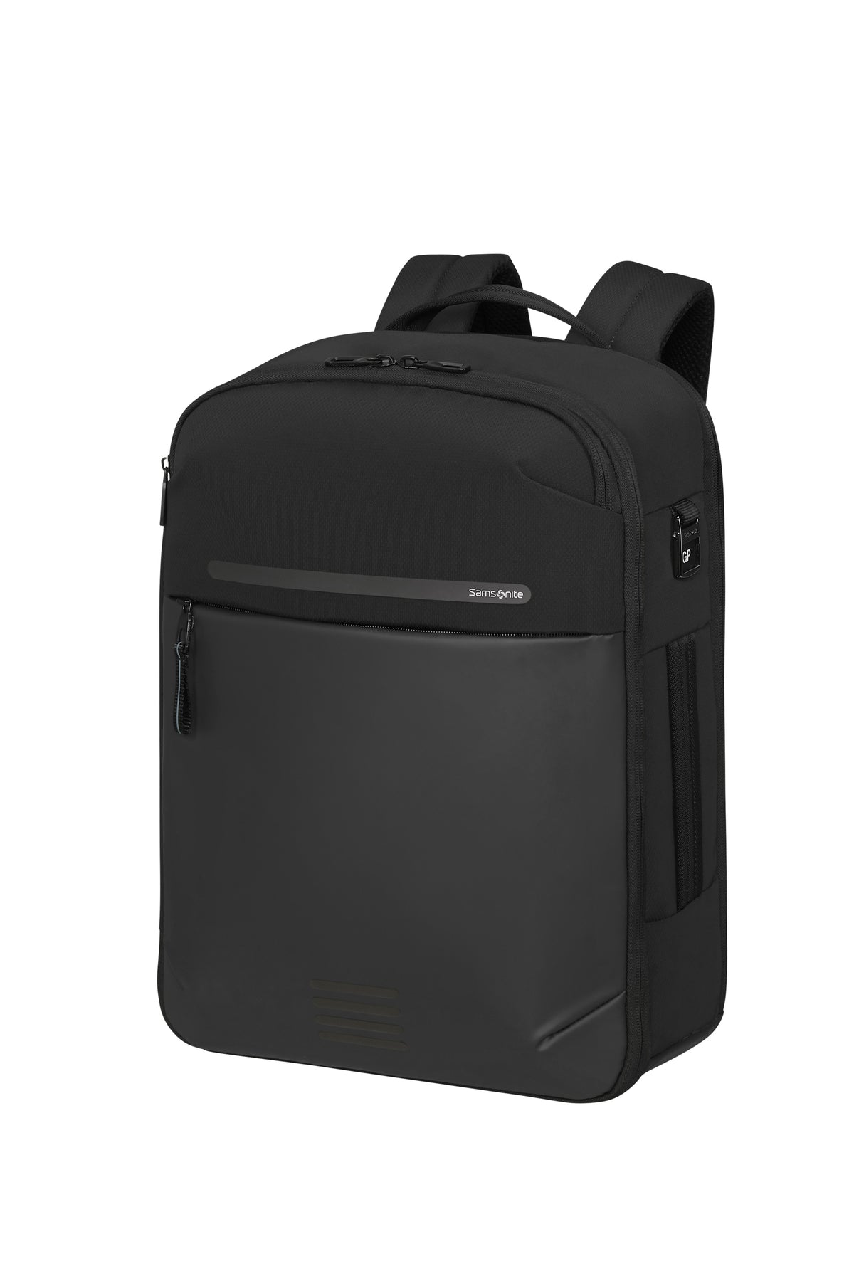 Plecak kabinowy Samsonite Moderny M czarny – widok 3/4