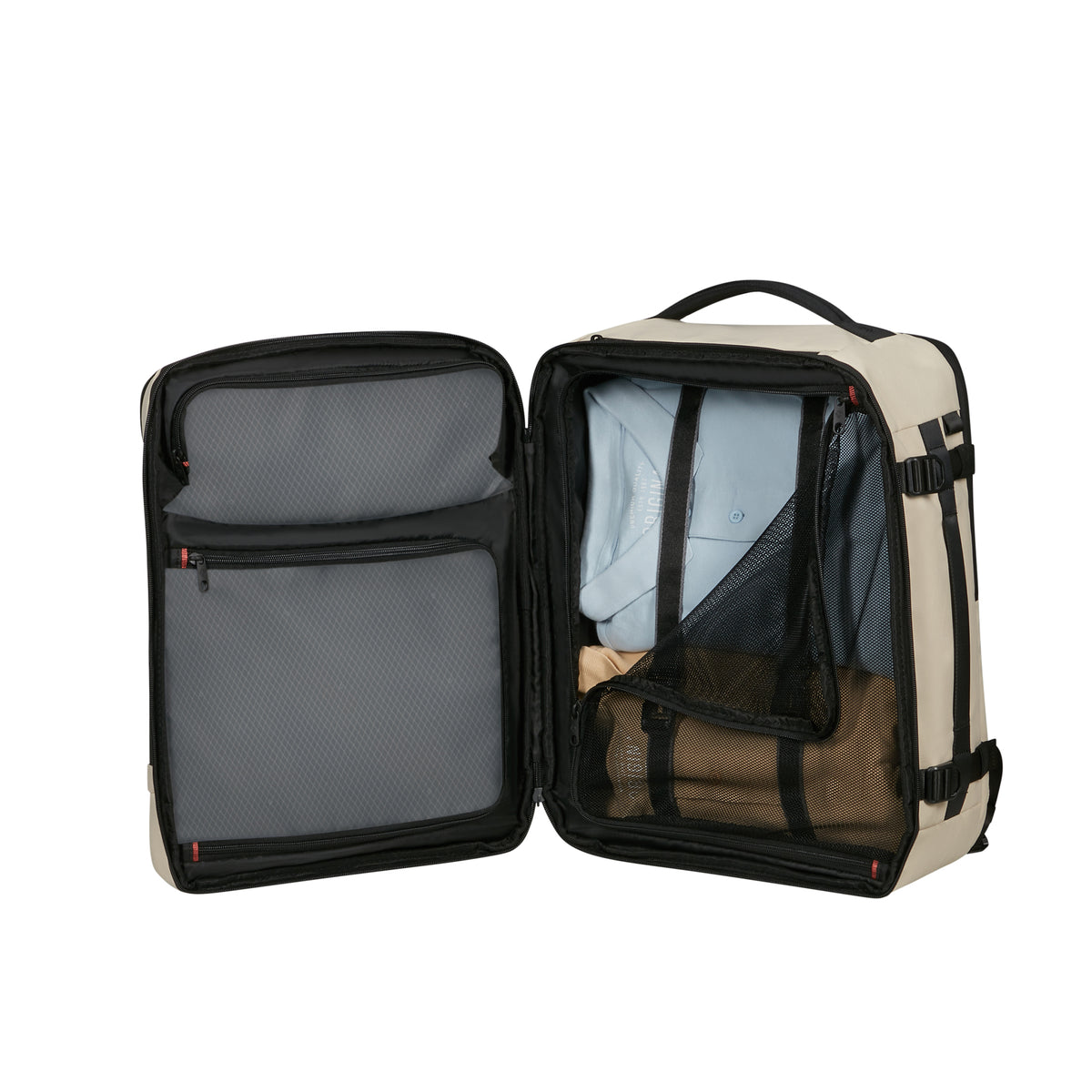 Plecak kabinowy Samsonite Cabin Pack M Sandstone – wnętrze