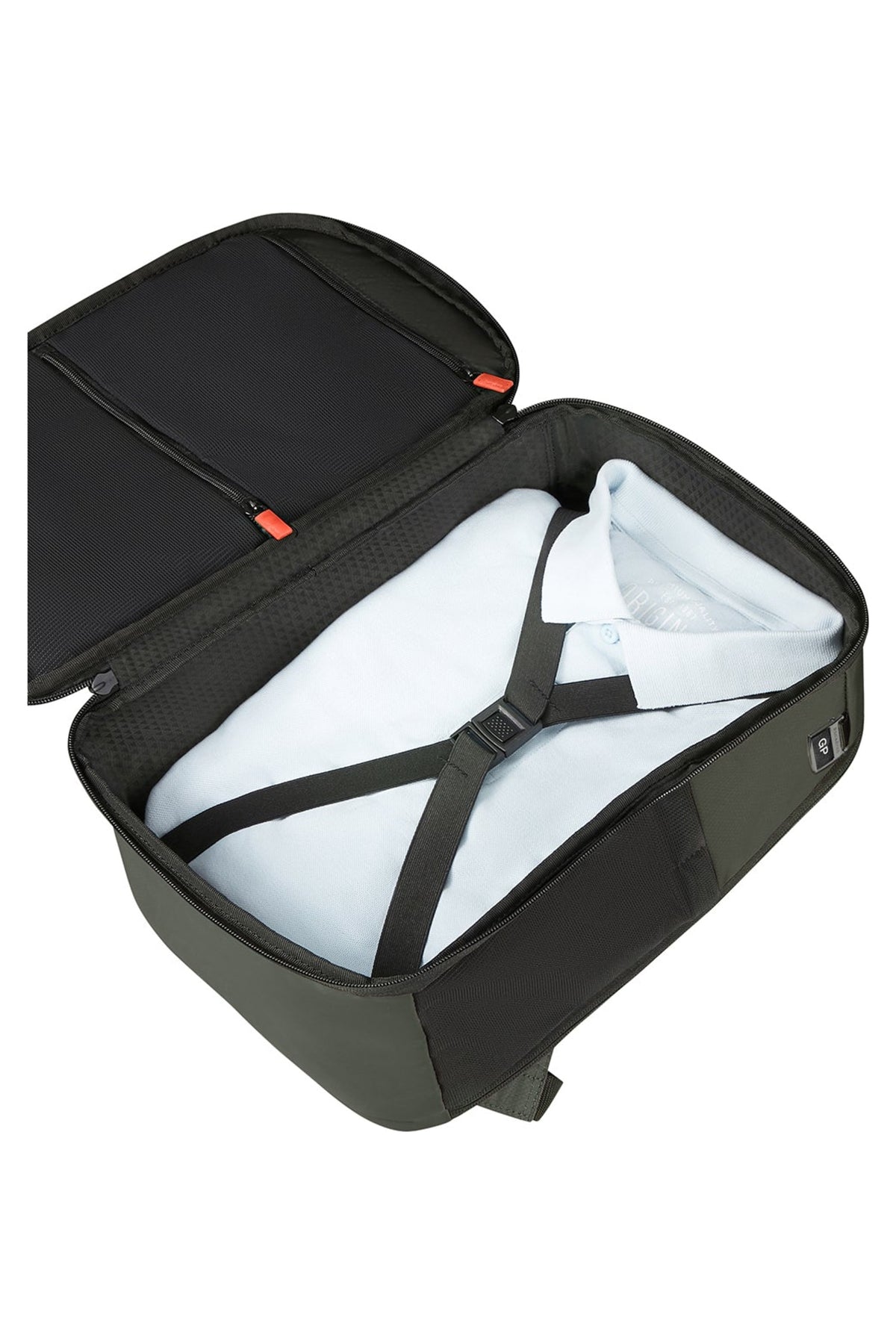 Plecak kabinowy Samsonite Moderny XS zielony – wnętrze