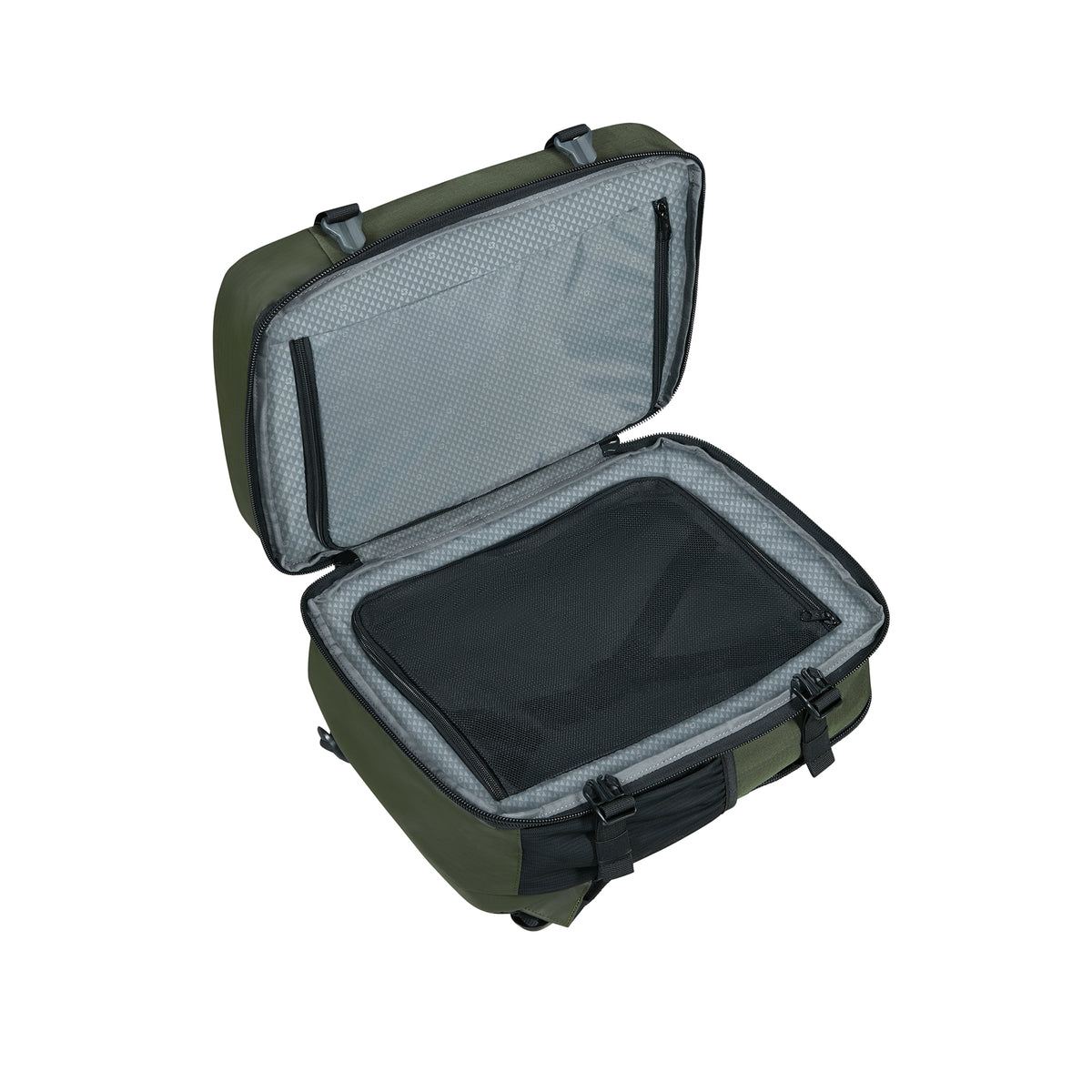 Plecak kabinowy Samsonite Roadseeker S Dark Olive – wnętrze