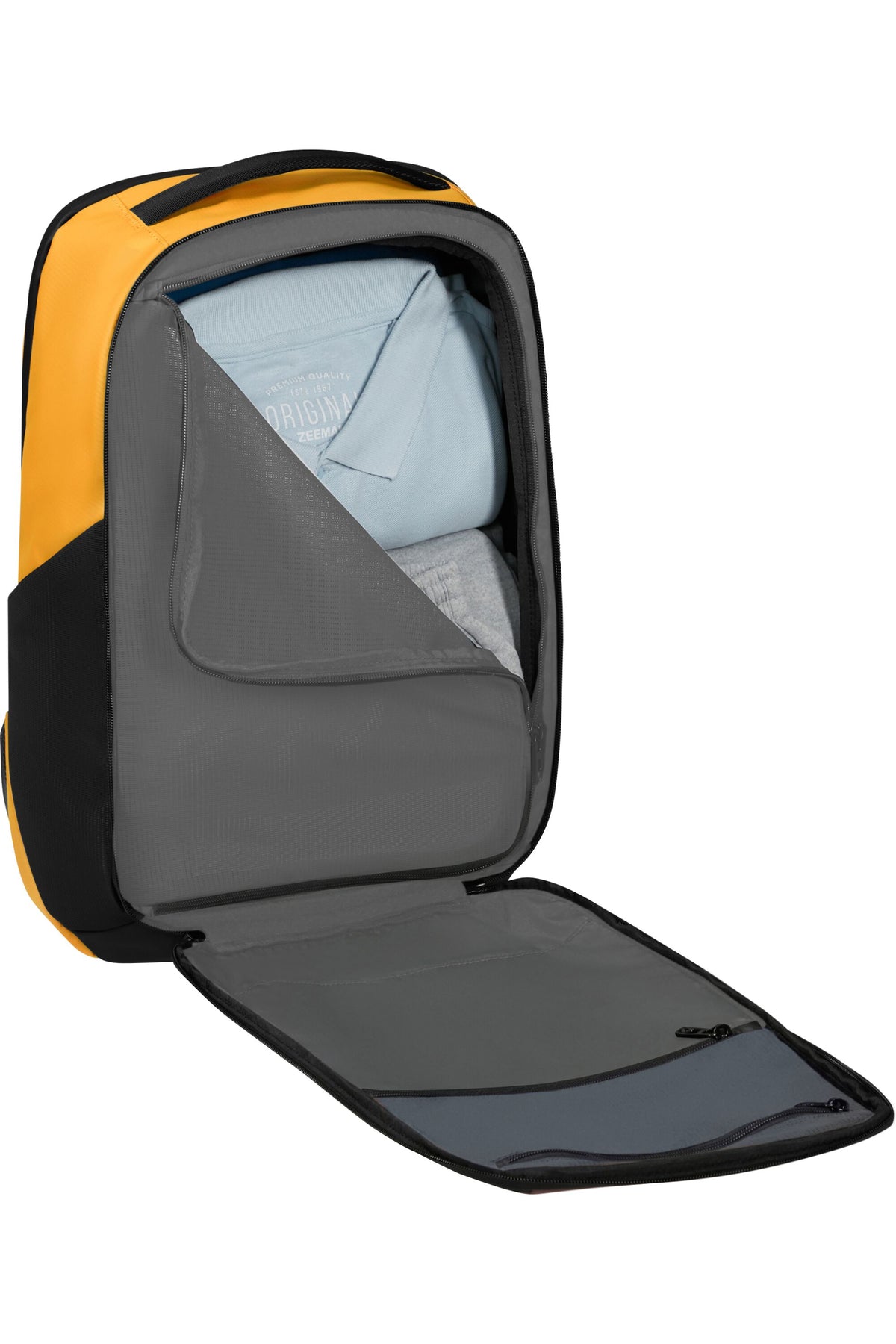 Plecak na laptopa Samsonite Active Road 15.6" 25 l żółty – wnętrze