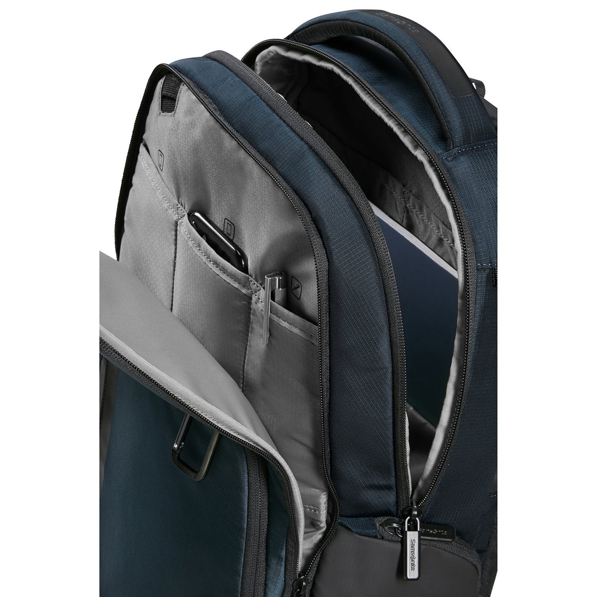 Plecak na laptopa Samsonite Biz2go 14.1" granatowy – wnętrze