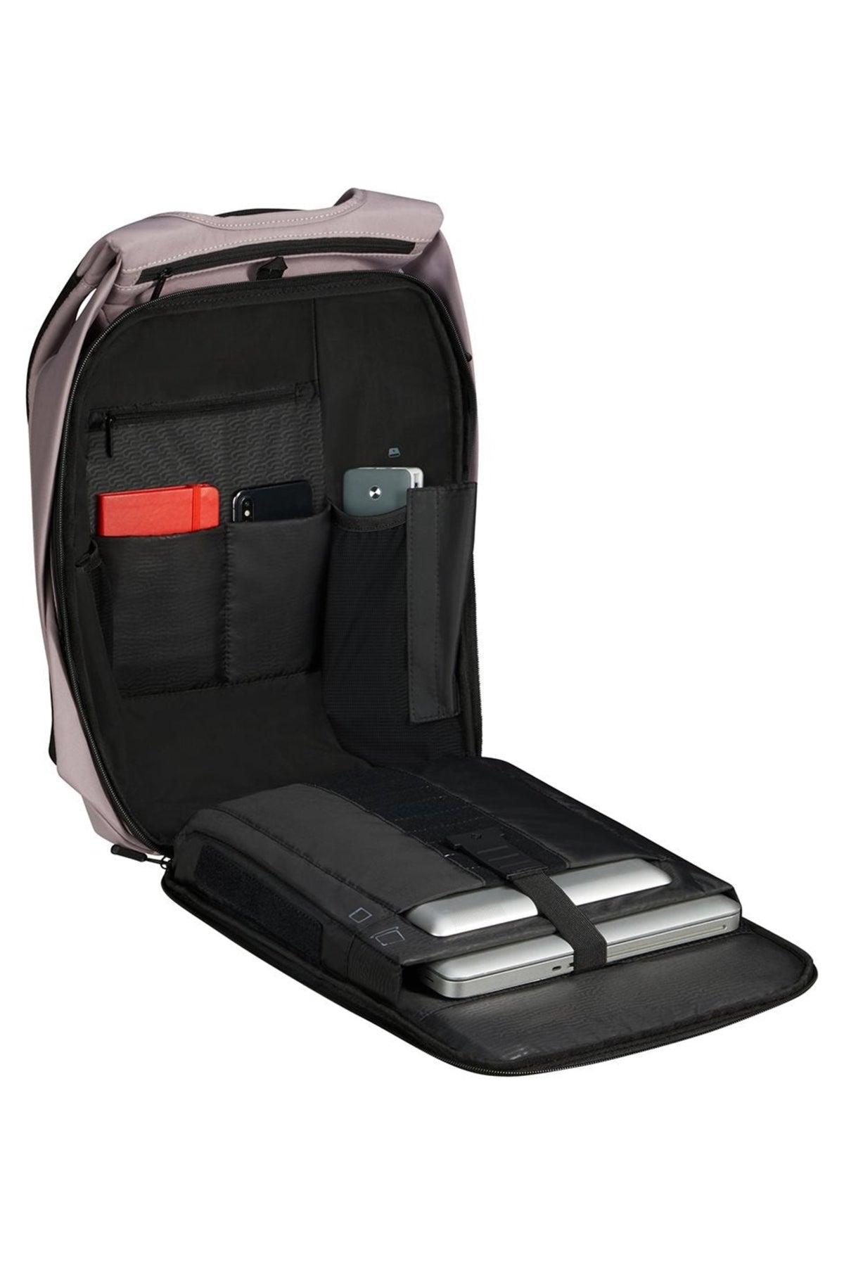 Plecak na laptopa Samsonite Securipak 2.0 15,6″ różowy – wnętrze