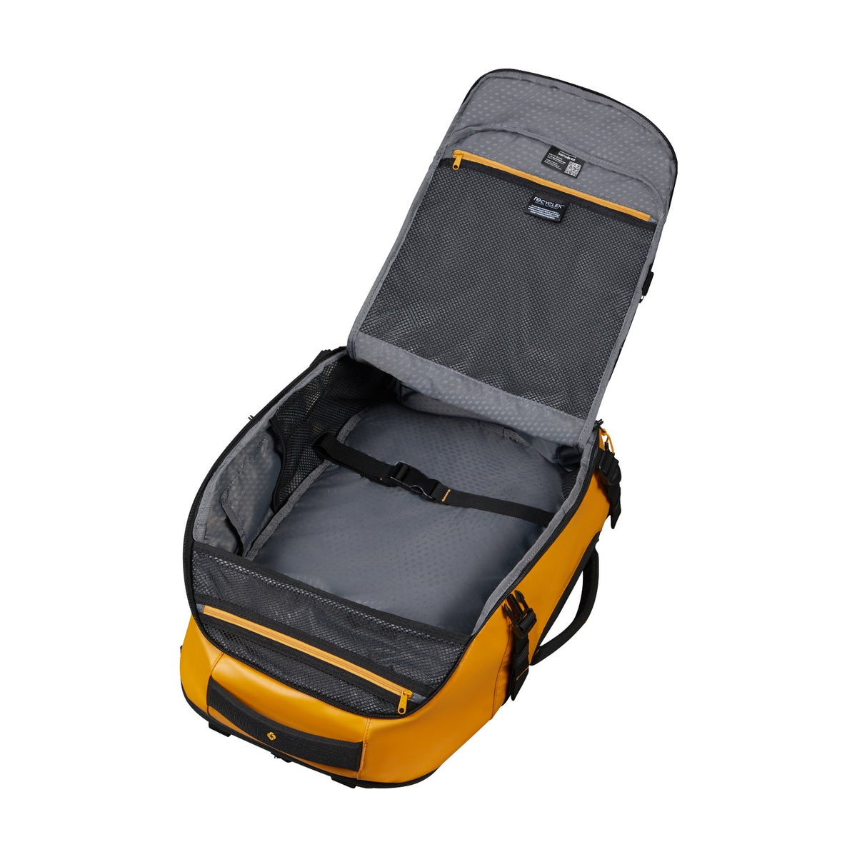 Plecak turystyczny Samsonite Ecodiver S – Yellow, wnętrze