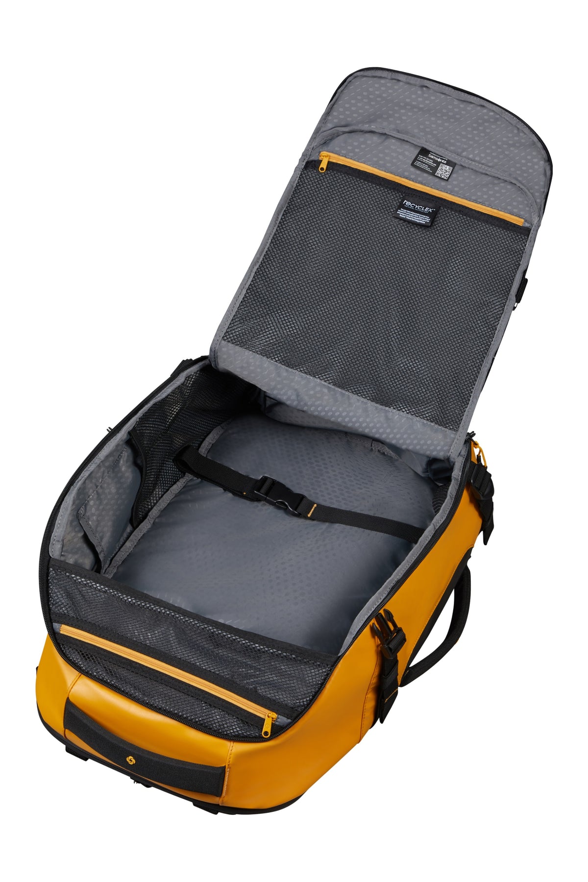 Plecak turystyczny Samsonite Ecodiver S żółty – wnętrze