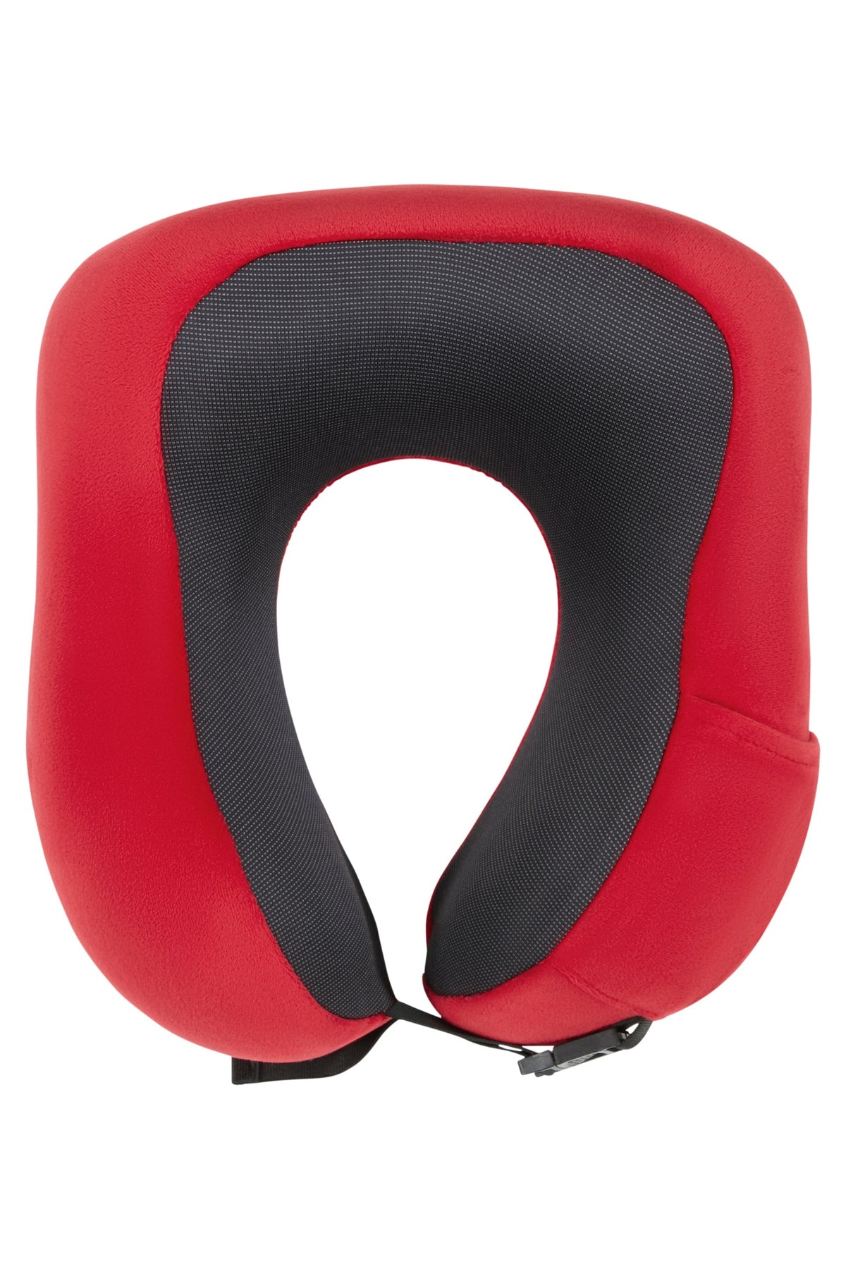 Poduszka podróżna Samsonite ergonomiczna z pianki memory z klamrą czerwona