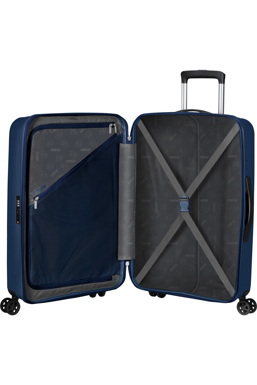 Walizka American Tourister Rejoy 68 cm granatowa – wnętrze