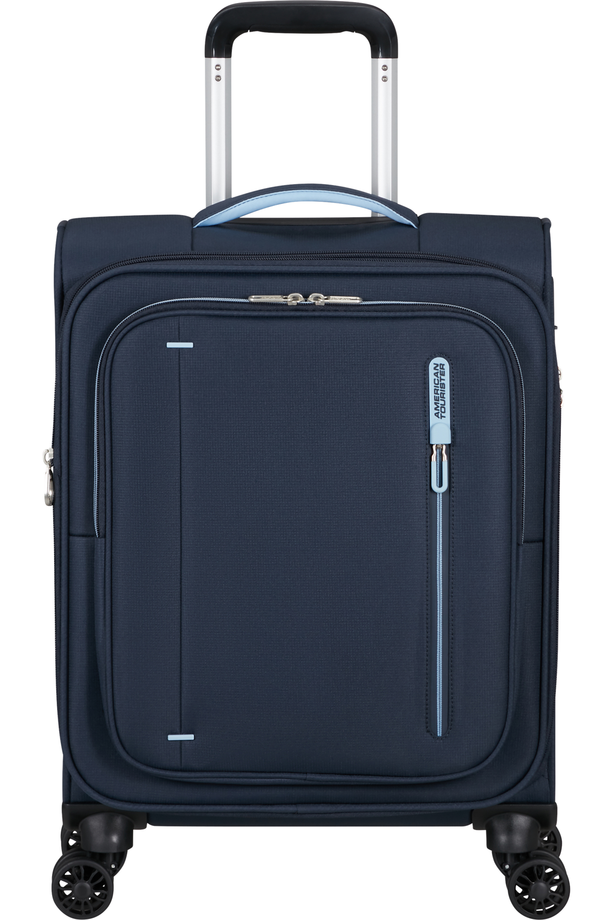 Walizka kabinowa American Tourister Cloudrider 55 cm powiększana granatowa