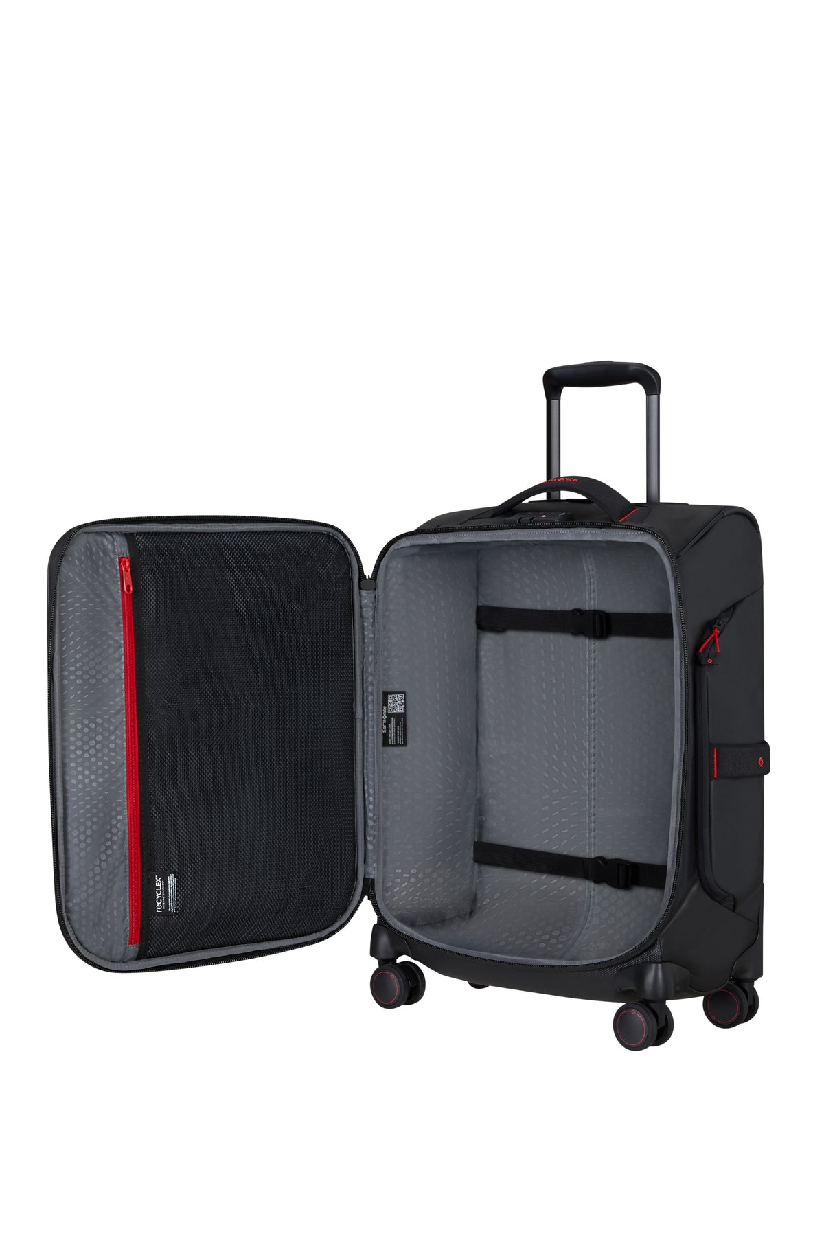 Walizka kabinowa Samsonite Prodiver 55 cm (Ecodiver) Czarny – wnętrze