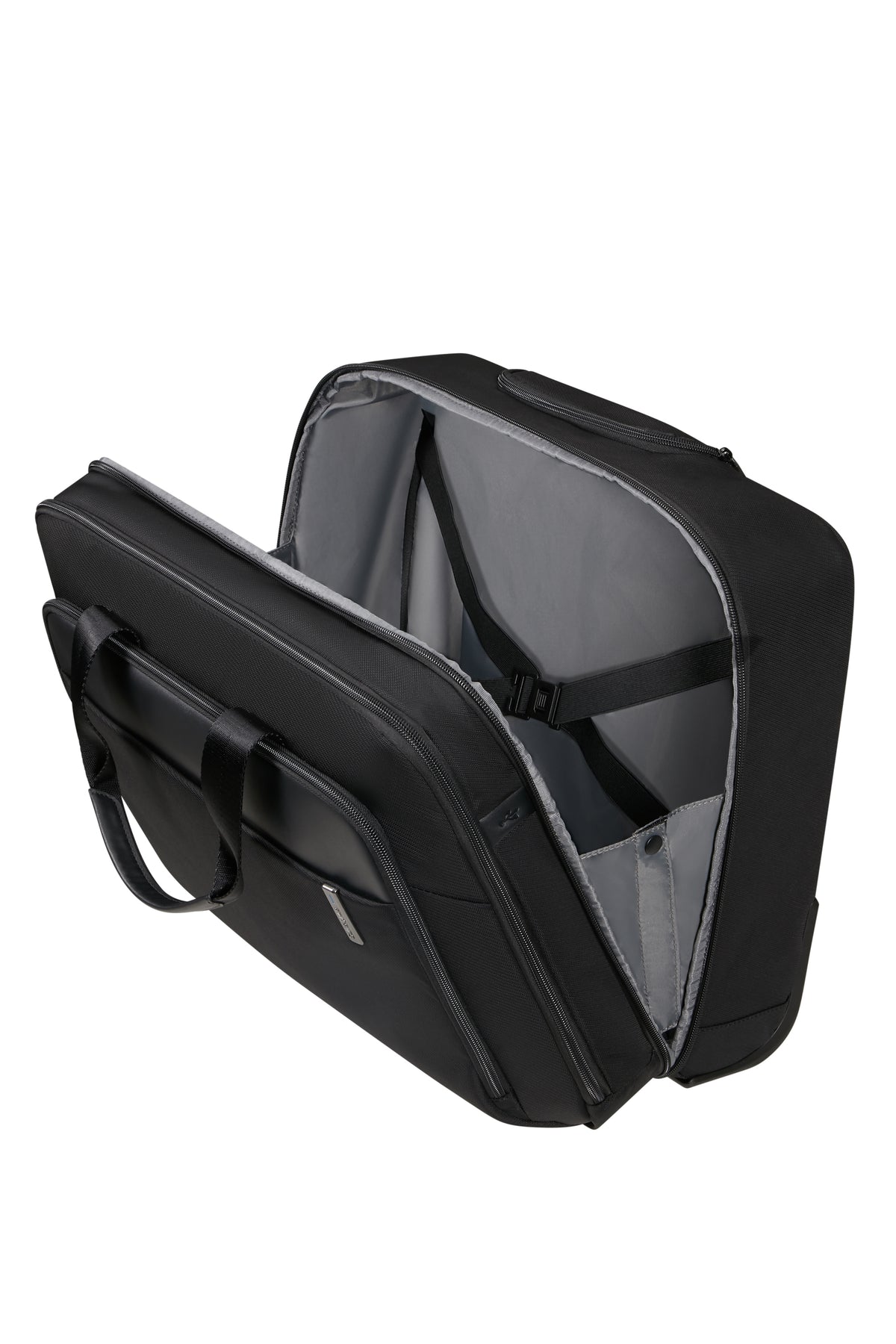 Torba na laptopa na kółkach Samsonite Evosight 17,3” czarna – wnętrze