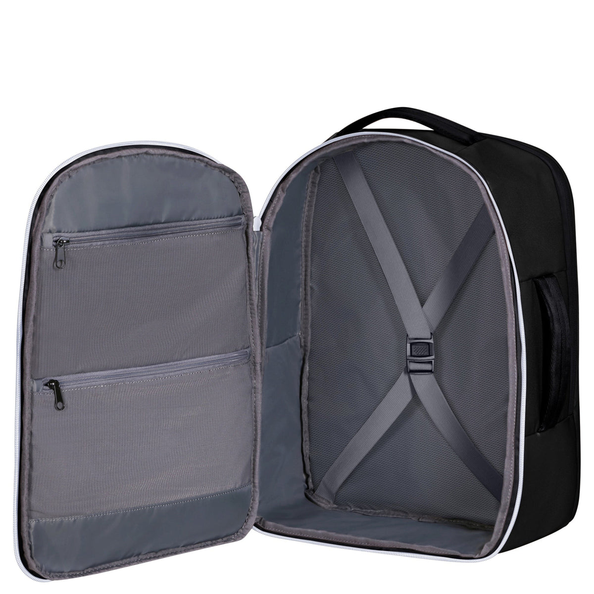 Plecak kabinowy Samsonite Guardit Classy 2.0 M Czarny – wnętrze