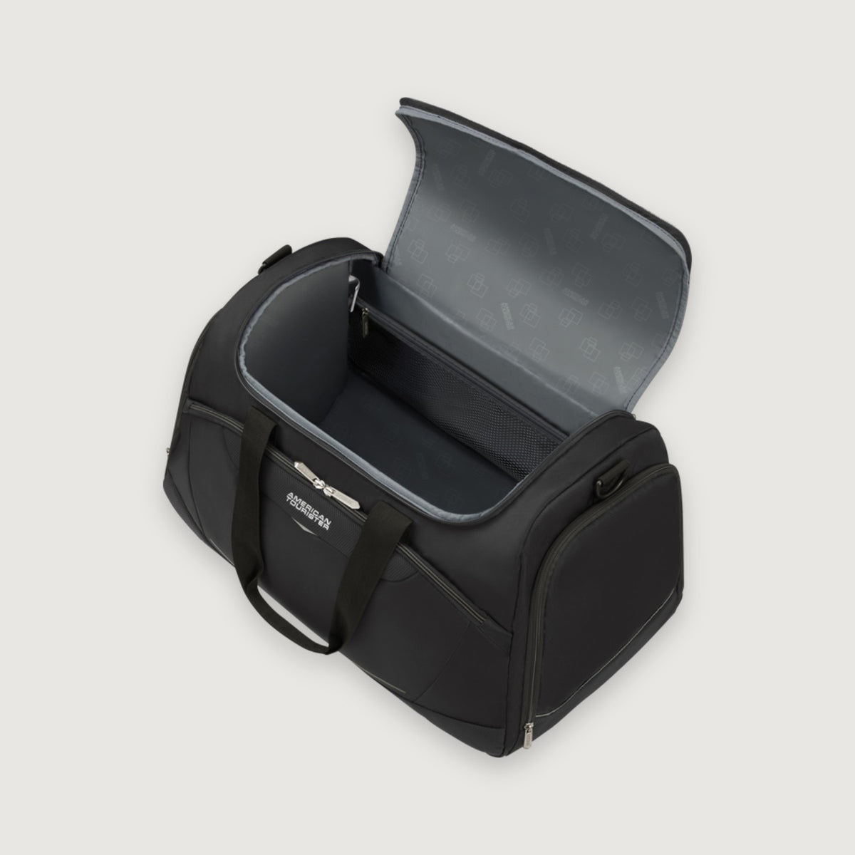 Torba podróżna SummerRide 53 l Black – otwarta, wnętrze