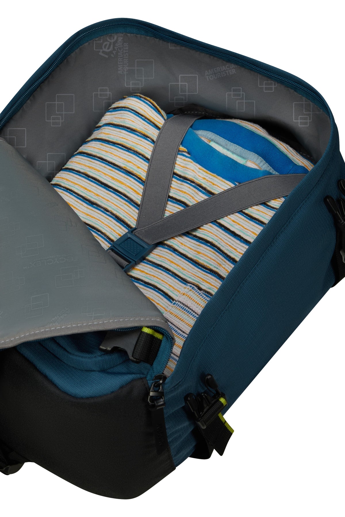 Plecak American Tourister Take2Cabin S niebieski – wnętrze