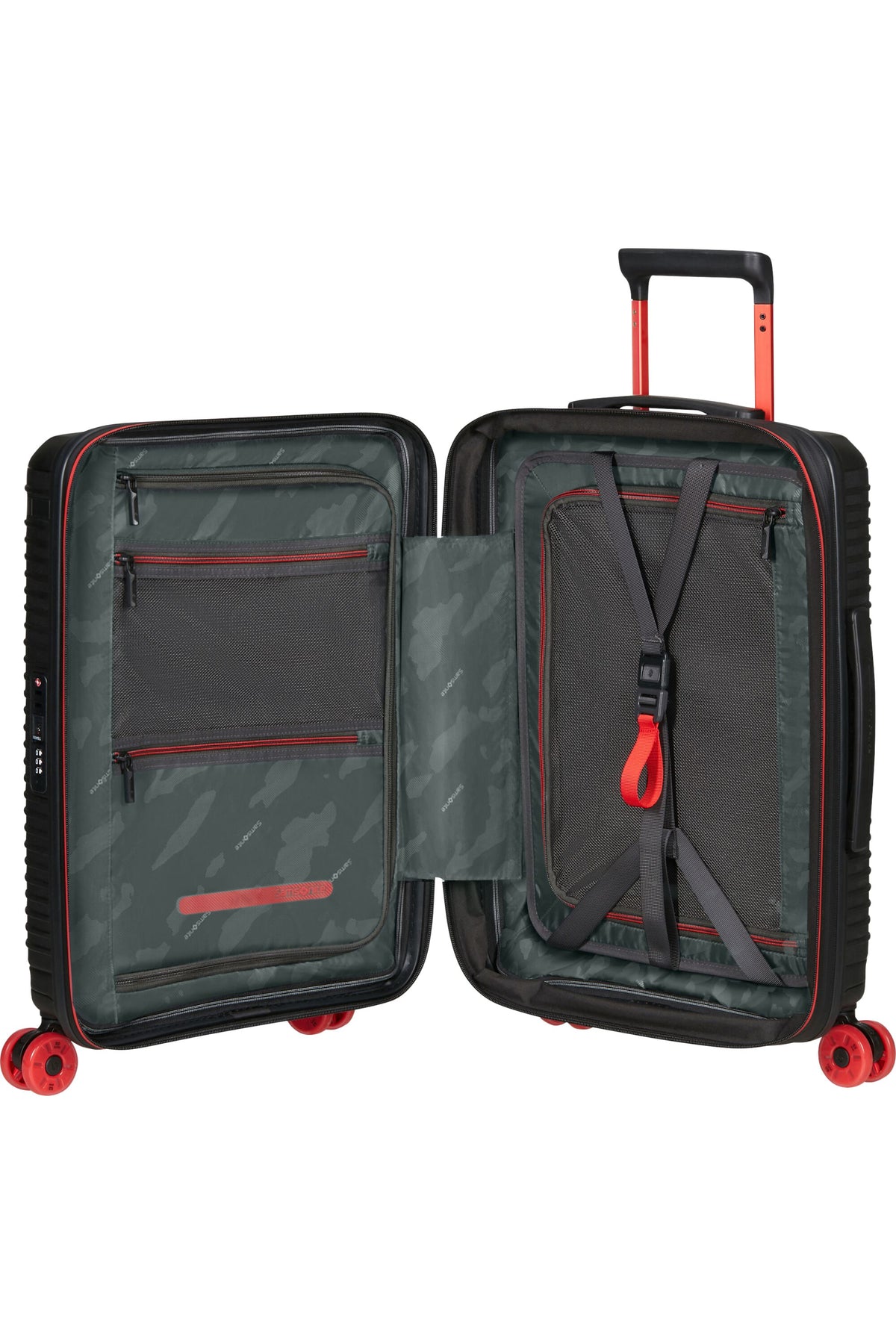 Walizka kabinowa Samsonite Prodiver HS 55 cm powiększana Black – wnętrze