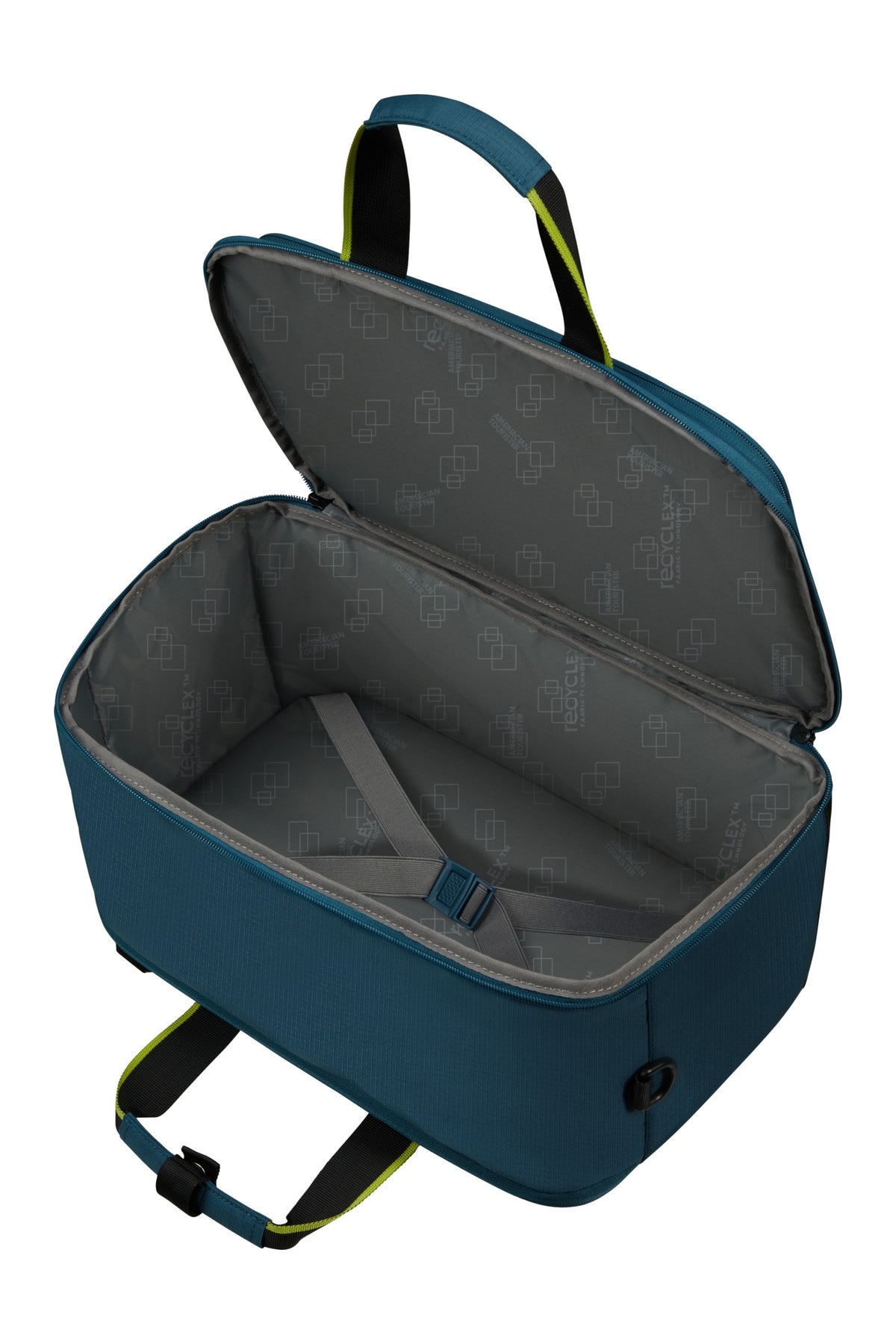 Torba kabinowa American Tourister Take2Cabin niebieska – wnętrze