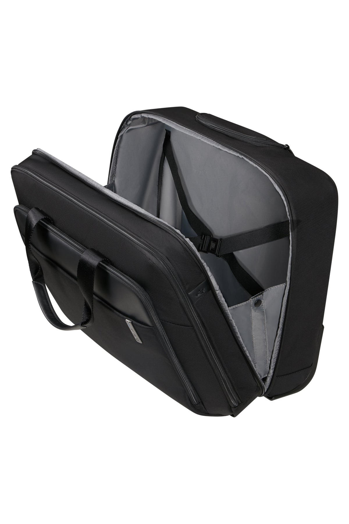 Torba na laptopa na kółkach Samsonite Evosight 17,3″ czarna – wnętrze