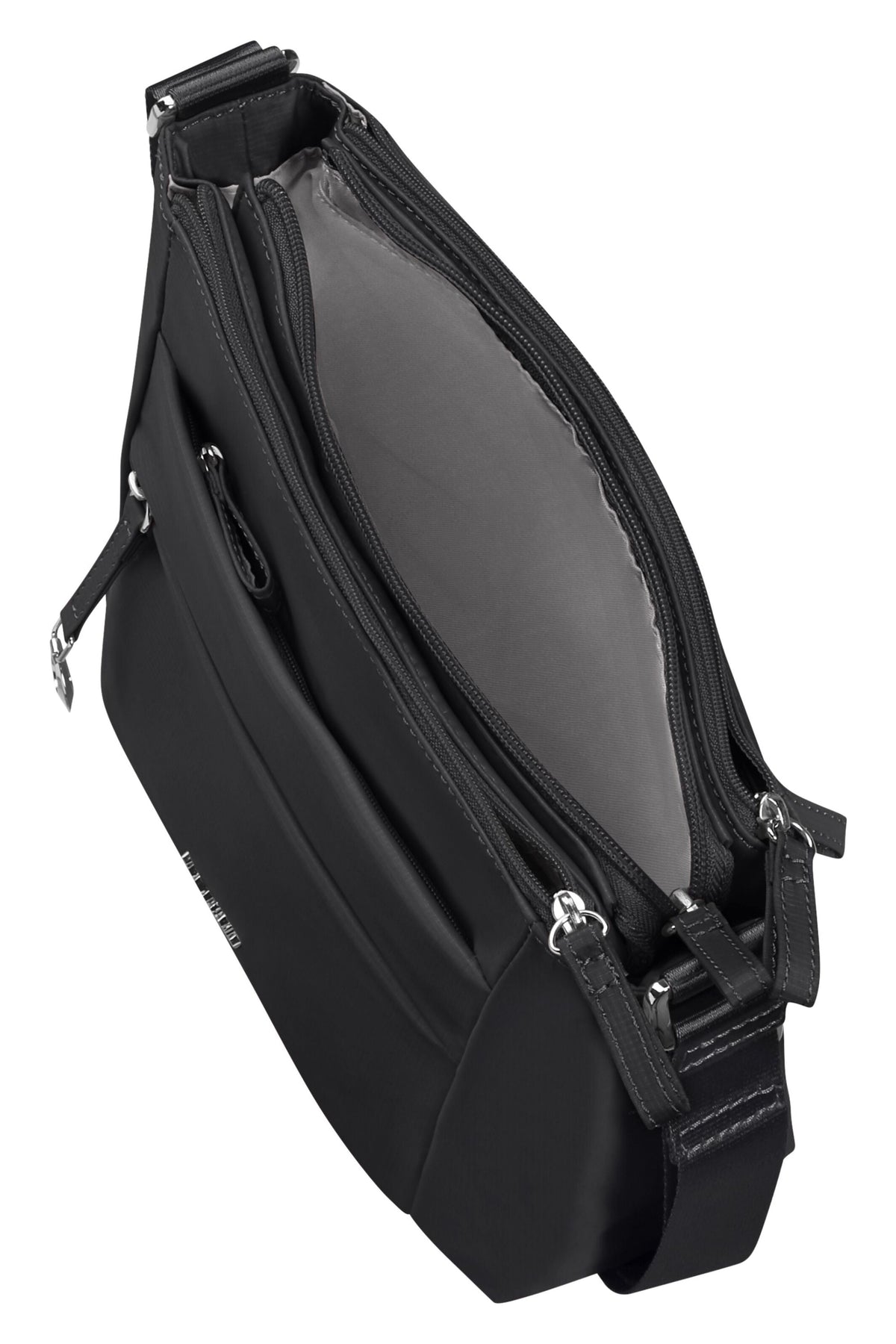 Torebka na ramię Samsonite Move 5.0 S z 3 zamkami czarna – wnętrze