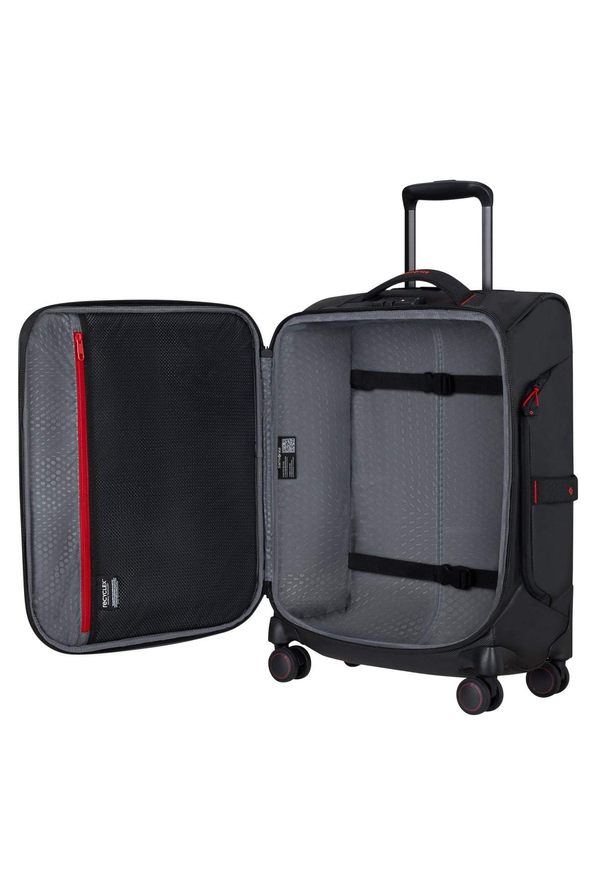 Walizka kabinowa Samsonite Prodiver 55 cm (Ecodiver) Black – wnętrze