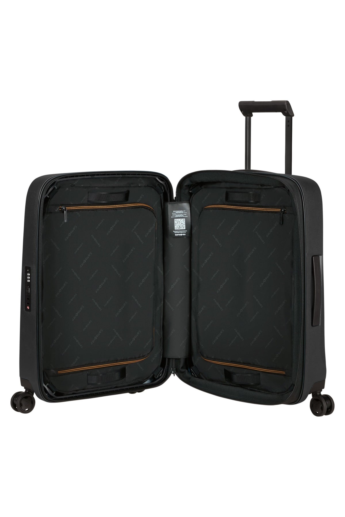 Walizka kabinowa Samsonite Essens 55 cm powiększana Graphite – wnętrze