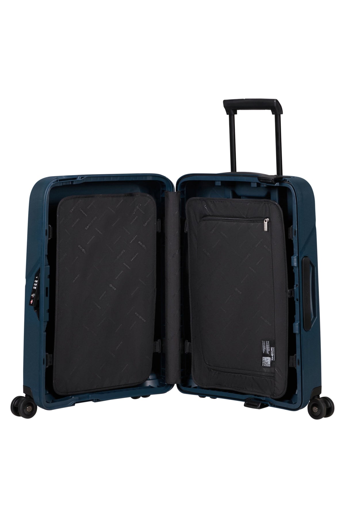 Walizka kabinowa Samsonite Magnum Eco 55 cm granatowy – wnętrze