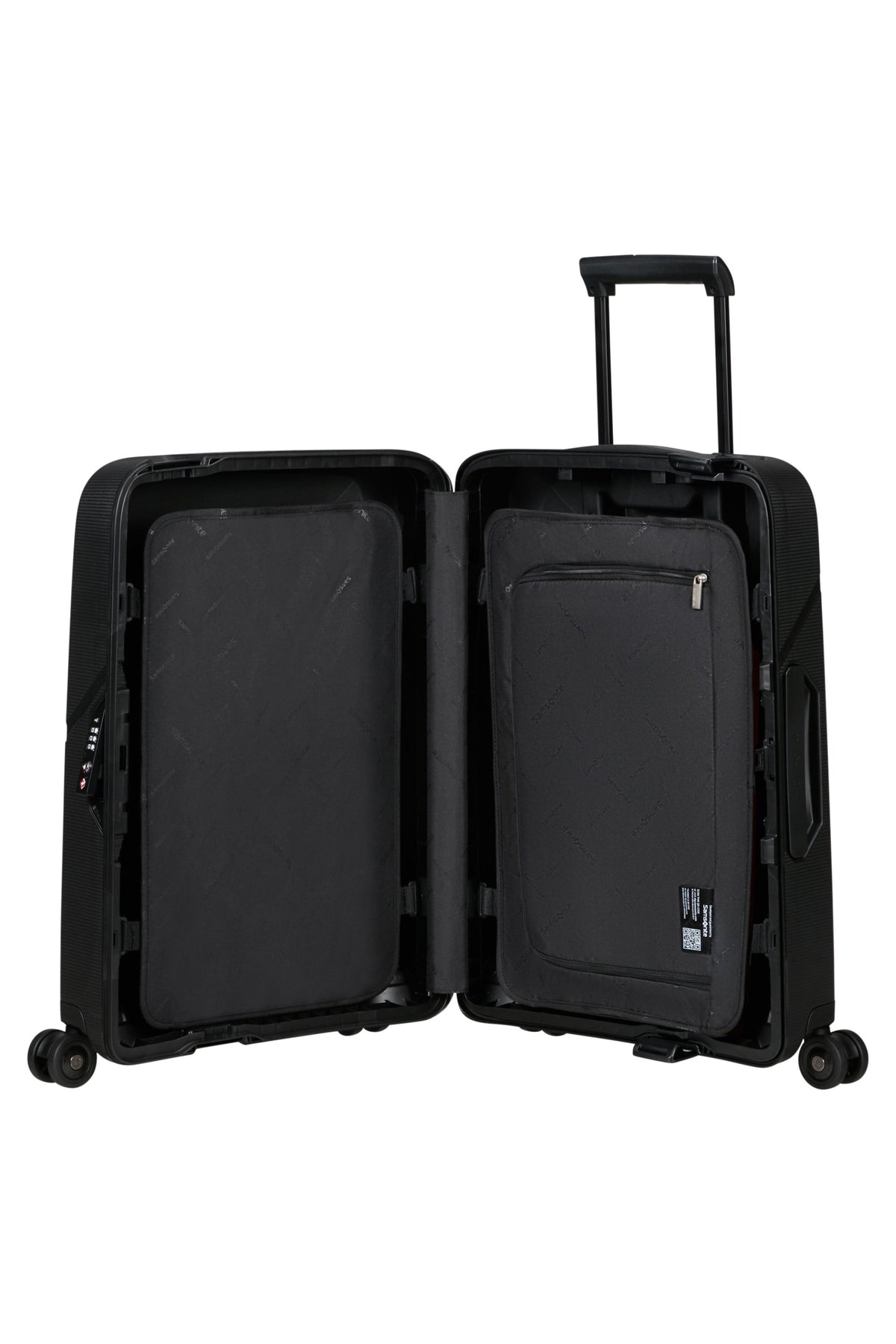 Walizka kabinowa Samsonite Magnum Eco 55 cm grafitowy – wnętrze