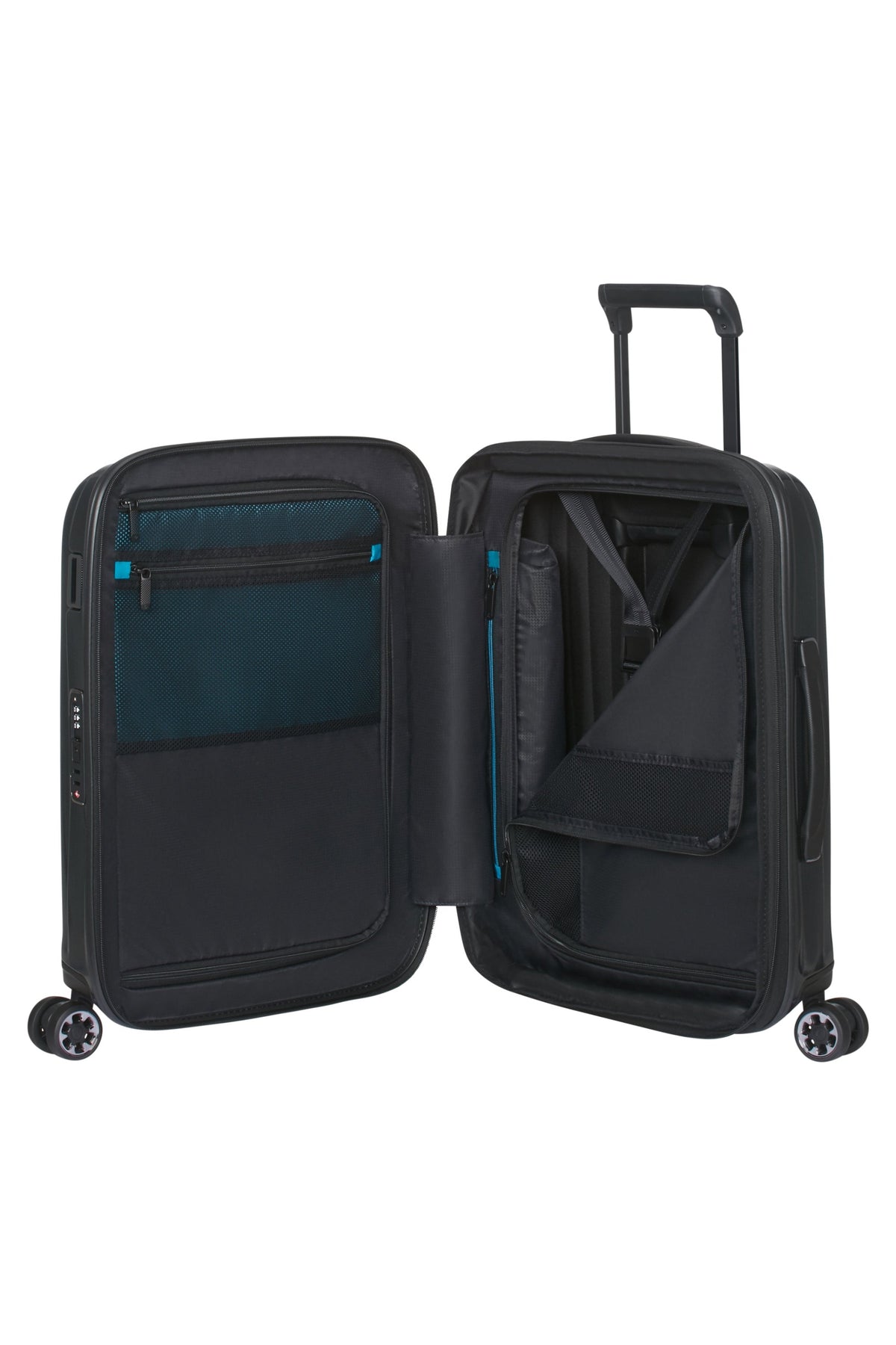 Walizka kabinowa Samsonite Nexis 55 cm powiększana Onyx Black – wnętrze