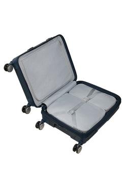 Walizka kabinowa Samsonite Paralux HS 55 cm powiększana granatowa – wnętrze